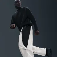 Nike Tech мужские Dri-FIT Woven Color-Block оверсайз Pants цвет серый