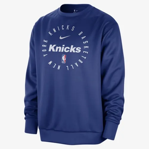 New York Knicks Spotlight чоловічі Nike Dri-FIT NBA Crew-Neck світшот блакитний