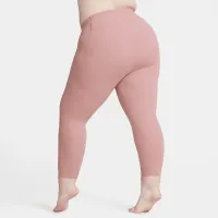 Nike Zenvy жіноча Gentle-Support З високою талією 7/8 лосіни (великі розміри) Pink