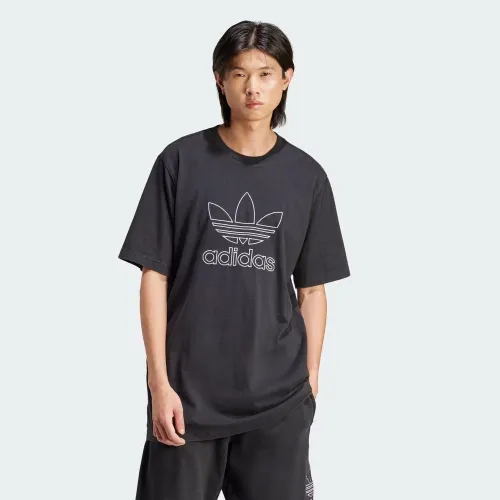 Футболка adidas Originals Adicolor Outline Trefoil IU2347 -  Черная