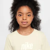 Nike Sportswear Big детские футболка цвет коричневый