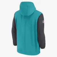Miami Dolphins Sideline Pre-Game Player чоловічі Nike NFL 1/2-Zip Hooded Куртка колір зелений