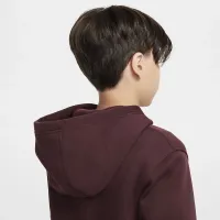 Nike Sportswear Club Fleece Big детские Full-Zip Толстовка с капюшоном цвет красный
