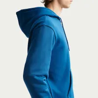 Nike Club мужские Full-Zip Fleece Толстовка с капюшоном синий