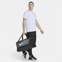 Nike Brasilia 9.5 тренувальні Duffel сумка (Medium, 60L) колір сірий