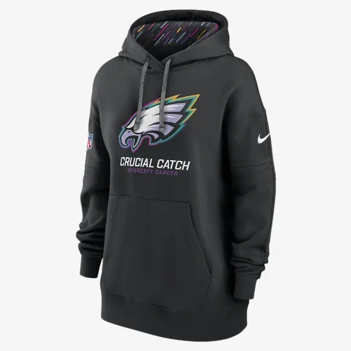 Philadelphia Eagles Crucial Catch Club жіноча Nike NFL Pullover Толстовка з капюшоном колір чорний