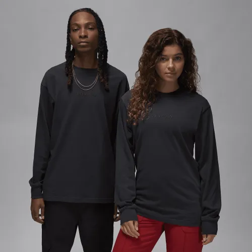 Nike Jordan Wordmark чоловічі Long-Sleeve футболка колір чорний
