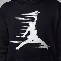 Nike Jordan MJ Flight MVP Big детские Fleece Pullover Толстовка с капюшоном цвет черный