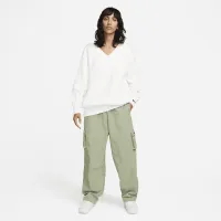 Nike Sportswear Phoenix Fleece женская оверсайз V-Neck свитшот цвет белый