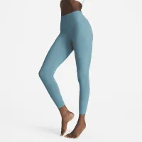 Nike Zenvy жіноча Gentle-Support З високою талією 7/8 лосіни блакитний