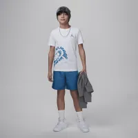Nike Jordan Warped Galaxy Big детские Graphic футболка цвет белый