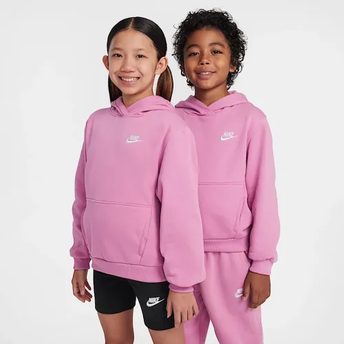 Nike Sportswear Club Fleece Big дитячі Pullover Толстовка з капюшоном Pink