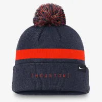 Houston Astros Hometown Peak мужские Nike MLB Cuffed Pom Beanie синий