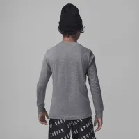 Nike Jordan Scramble Long Sleeve Tee Big Kids футболка цвет серый