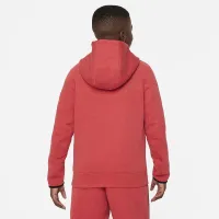 Nike Sportswear Tech Fleece Big детские (для мальчиков) Full-Zip Толстовка с капюшоном (Extended Size) цвет красный