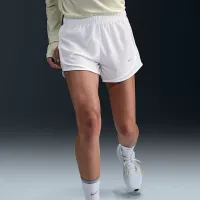 Nike Tempo женская Dri-FIT Mid-Rise Brief-Lined Running шорты цвет белый