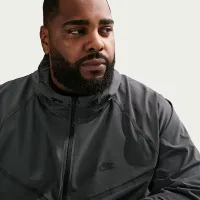 Nike Tech мужские Dri-FIT Woven Full-Zip Windrunner Куртка цвет серый