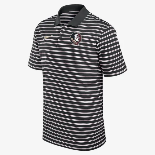 Florida State Seminoles Primetime Victory Striped чоловічі Nike Dri-FIT College Polo колір чорний