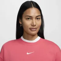 Nike Sportswear Phoenix Fleece женская оверсайз Crew-Neck свитшот Pink