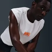 Nike чоловічі Sleeveless Fitness футболка колір білий