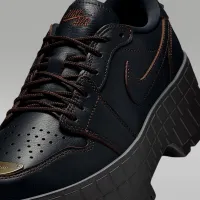 Nike Air Jordan 1 Brooklyn Low женская Кроссовки цвет черный