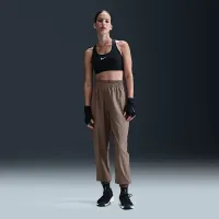 Nike One женская Dri-FIT С высокой Талией 7/8 Joggers цвет коричневый