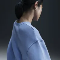 Nike Sportswear Phoenix Fleece женская оверсайз Crew-Neck свитшот синий