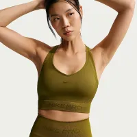 Nike Pro Seamless женская Dri-FIT Cropped Tank Top цвет коричневый