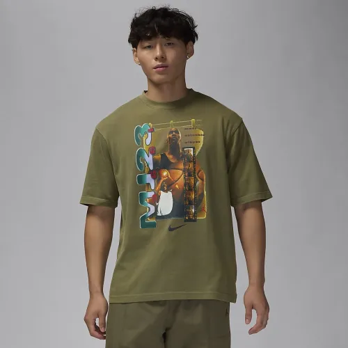 Nike Jordan мужские Short-Sleeve футболка цвет зеленый