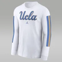 Nike UCLA Bruins Local Spirit Slogan мужские Jordan College Long-Sleeve футболка цвет белый