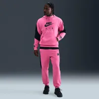 Nike Air мужские Fleece Pullover Толстовка с капюшоном Pink