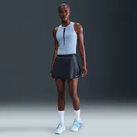 NikeCourt Slam женская Dri-FIT С высокой Талией Tennis юбка синий