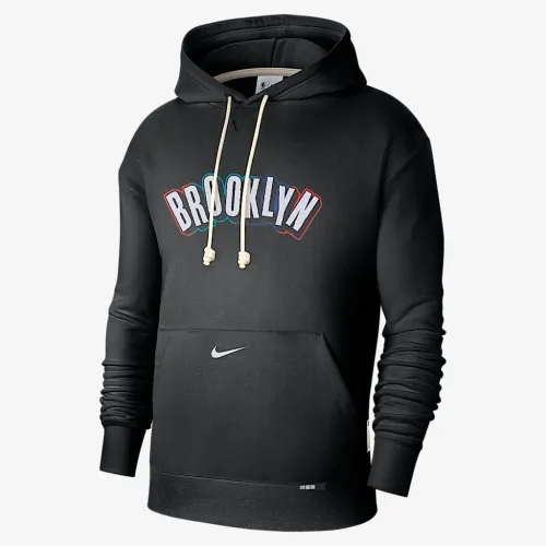 Brooklyn Nets Standard Issue City Edition мужские Nike Dri-FIT NBA Courtside Толстовка с капюшоном цвет черный
