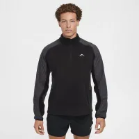 Nike Trail Polartec® чоловічі 1/4-Zip Fleece Running Top колір чорний