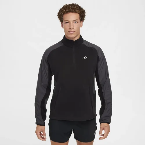 Nike Trail Polartec® чоловічі 1/4-Zip Fleece Running Top колір чорний
