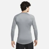 Nike Pro мужские Dri-FIT Tight Long-Sleeve Fitness Top цвет серый