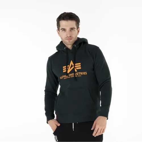Кофта/футболка Alpha Industries Basic Hoody 178312353 - зелена