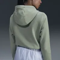 Nike Sportswear Club Fleece женская Pullover Толстовка с капюшоном цвет зеленый