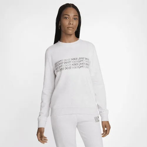 Nike Sportswear Club Fleece жіноча Crew-Neck світшот колір коричневий