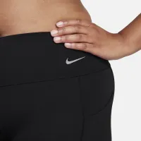 Nike Universa женская Medium-Support Mid-Rise 7/8 лосины с карманамицвет черный