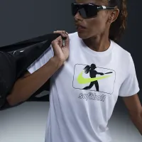 Nike женская Dri-FIT Softball футболка цвет белый