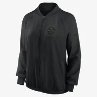Pittsburgh Steelers жіноча Nike Dri-FIT NFL Full-Zip Куртка колір чорний