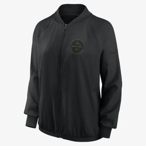 Pittsburgh Steelers жіноча Nike Dri-FIT NFL Full-Zip Куртка колір чорний