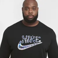 Nike Sportswear Club Long-Sleeve футболка колір чорний