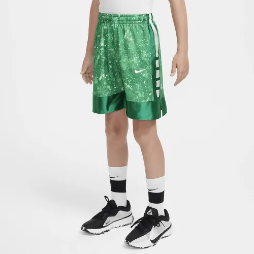 Nike Elite 23 Big детские (для мальчиков) Dri-FIT баскетбольные шорты цвет зеленый