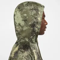 Nike Camo мужские Therma-FIT Versatile Pullover Толстовка с капюшоном цвет зеленый