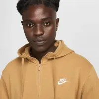 Nike Sportswear Club Fleece чоловічі Full-Zip Толстовка з капюшоном колір коричневий