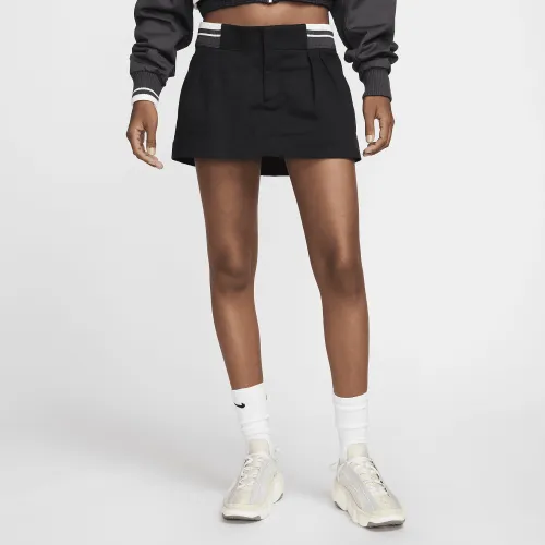 Nike Sportswear женская Low-Rise Canvas Mini юбка цвет черный