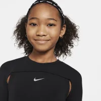 Nike Girls' Dri-FIT Long-Sleeve Top колір чорний