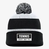 Nike Swoosh Peak Tennis Beanie колір чорний